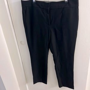 LOFT Marisa ankle crop pant - black - 12R - NWT